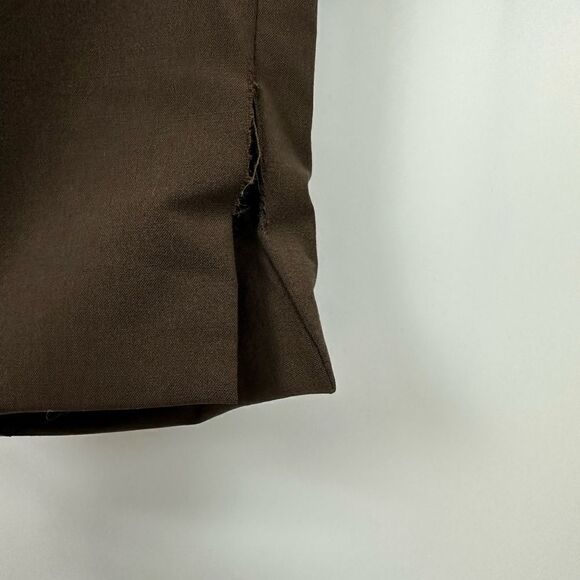 Lafayette 148 New York Irving Wool Blend Trouser Brown Size 10 - Picture 11 of 11